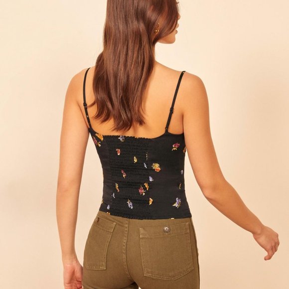 Reformation Black Floral Camisole - Picture 10 of 10